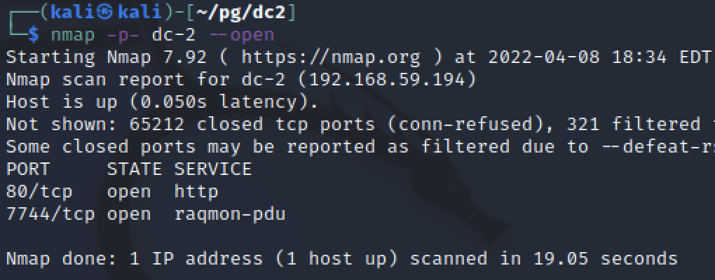 nmap all ports